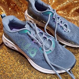 Ryka Women's Gray and Purple Athletic Shoes